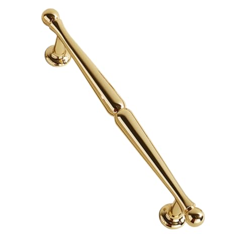 Homoyoyo Goldener Möbelgriff aus Zinklegierung Moderner Schrankgriff Lochabstand Vielseitiger Schubladengriff für Küchenschränke Kleiderschrank Kommode Eleganter Türgriff für Wohnmöbel von Homoyoyo