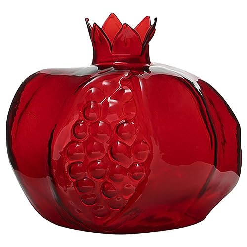 Homoyoyo Rote Granatapfel-Vasen,Simulation Granatapfel Keramik Vase Moderne kreative Kunst Blumenvase Home Office Dekoration Ornament Tisch & Hochzeit Mittelstück Einweihungsgeschenk von Homoyoyo