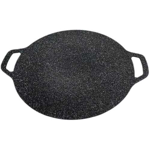 Homoyoyo Grillplatte Backform BBQ Bratplatte Grillzubehör für Außenbereich Bratpfanne pfannenwender Grillpfanne aus medizinischem Stein Steakplatte für den Haushalt Antihaft Tablett Kochen von Homoyoyo