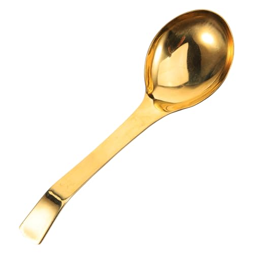 Homoyoyo Große Suppenkelle aus Massivem Messing mit Langem Ergonomischem Griff Glatte Oberfläche Rostfrei Leichter Schöpflöffel für Küche und Restaurant Goldenes Küchenbesteck Homoyoyo Große Suppenkelle aus Massivem Messing mit Langem Ergonomischem Griff Glatte Oberfläche Rostfrei Leichter Schöpflöffel für Küche und Restaurant Goldenes Küchenbesteck von Homoyoyo