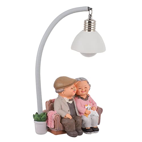 Homoyoyo Großelternfiguren, liebevolles älteres Paar, niedliche Figuren, Nachtlicht, Schreibtischfigur, Lampe, 17 x 9 cm Homoyoyo Großelternfiguren, liebevolles älteres Paar, niedliche Figuren, Nachtlicht, Schreibtischfigur, Lampe, 17 x 9 cm von Homoyoyo