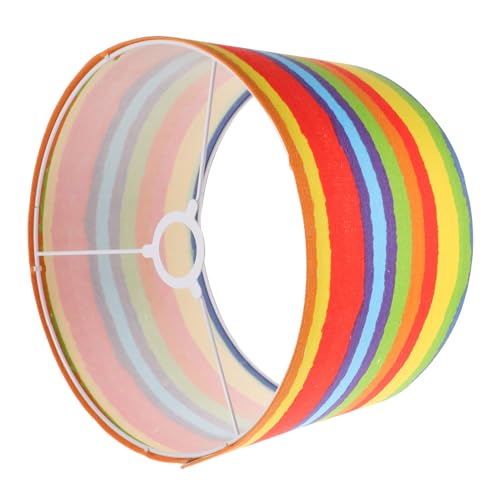 Homoyoyo Hängelampenschirm Regenbogenstreifen Vielseitig für Tischlampe Deckenlampe Wandleuchte für Schlafzimmer Wohnzimmer und Büro von Homoyoyo