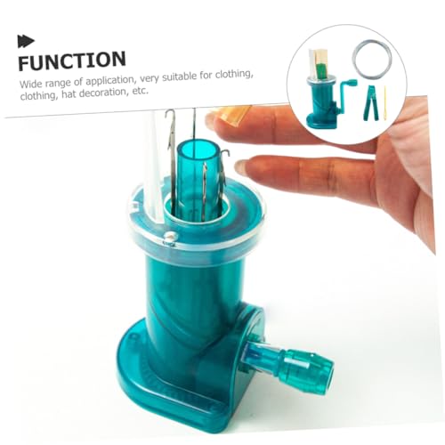 Homoyoyo Handbetriebene langlebige Spool Knitter Strickmaschine aus Kunststoff und DIY Fischnetz Knoten Spiral und Knoten mit Anleitung Geeignet für Anfänger von Homoyoyo