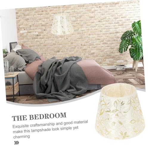 Homoyoyo Handgefertigter Lampenschirm aus Leinen Stoff Trommel form Sonnengelb und Kaffeebraun Dekorative Lichtabdeckung für Tischlampe Pendelleuchte Stehleuchte Modernes Design für Wohn von Homoyoyo