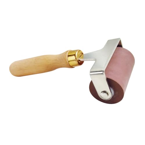 Homoyoyo Handheld Druckwerkzeug Roller Mit Holzgriff Für Kunstdruck Und Handwerk Robuste Und Langlebige Farbrolle Für Projekte von Homoyoyo