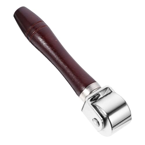 Homoyoyo Handroller mit Holzgriff Hitzebeständiger Leder Vinylroller Ergonomisches Presswerkzeug für Leder Schuhe Taschen Vielseitiger Nahtroller für Handwerk und DIY Homoyoyo Handroller mit Holzgriff Hitzebeständiger Leder Vinylroller Ergonomisches Presswerkzeug für Leder Schuhe Taschen Vielseitiger Nahtroller für Handwerk und DIY von Homoyoyo