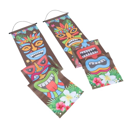Homoyoyo Hawaiian Luau Party Banner aus Langlebigem Wiederverwendbare Tropische Hawaii Party Dekoration für Tür und Wand Leuchtende Farben Verarbeitung für Geburtstags und Sommerpartys von Homoyoyo