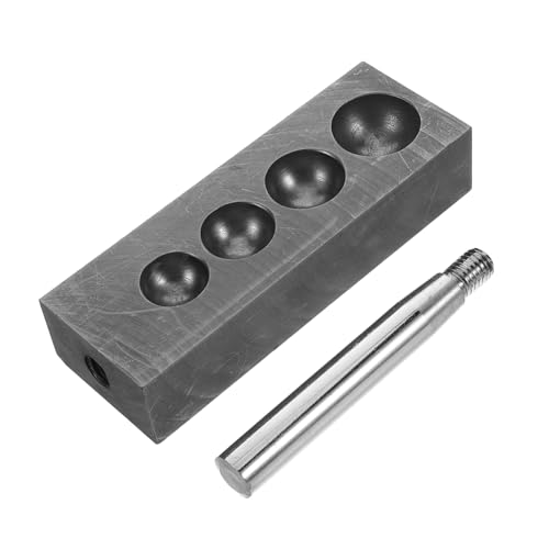 Homoyoyo Hochpräzise Graphit Halbkugel Gießform aus Langlebigem Graphit für Schmuckherstellung Glas Kristallkugel Fertigung Vielseitige Schmelzform für Labor und Bastelbedarf von Homoyoyo