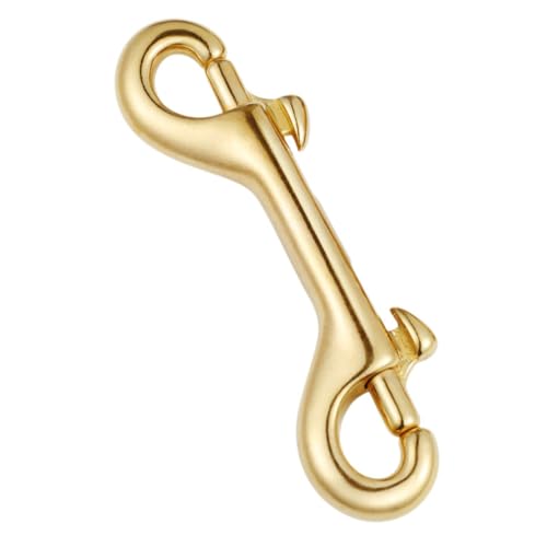 Homoyoyo Hochwertiger Doppel End Karabinerhaken Messing für DIY Taschen Hundeleinen und Schlüsselhalter Vielseitig Einsetzbar Langlebig und Robust Homoyoyo Hochwertiger Doppel End Karabinerhaken Messing für DIY Taschen Hundeleinen und Schlüsselhalter Vielseitig Einsetzbar Langlebig und Robust von Homoyoyo