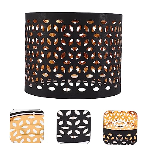 Homoyoyo Hollow Stoff Lampenschirm Tischlampe Staubschutz Stofflampenschirm für Hängelampe Zubehör Moderne Dekoration Langlebig und Sicher von Homoyoyo