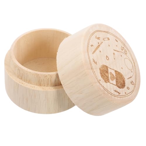 Homoyoyo Holz Aufbewahrungsbox Schmuckkasten für DIY Basteln und Nähzubehör Tragbar Robust Schützend mit Einfachem Zugriff für Strickmarkierer und Bastelbedarf von Homoyoyo