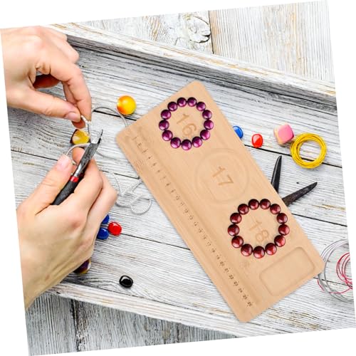 Homoyoyo Holz Perlen Design Board mit Rillen zur Schmuckherstellung Leichtes DIY Bead Tray für Armbänder und Halsketten Multifunktionales Schmuck Organizer Tablett für Frauen und Mädchen Homoyoyo Holz Perlen Design Board mit Rillen zur Schmuckherstellung Leichtes DIY Bead Tray für Armbänder und Halsketten Multifunktionales Schmuck Organizer Tablett für Frauen und Mädchen von Homoyoyo