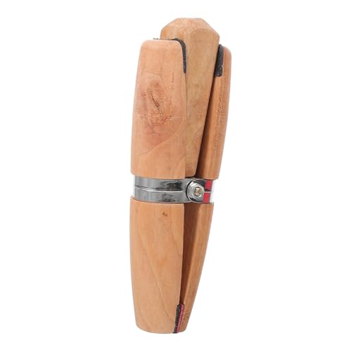 Homoyoyo Holzring klemmzwinge mit Keil Schmuckherstellungswerkzeug Edelstahl holz material Rutschfeste Reparaturklemme für Ringe Tragbarer Schmuckhalter für DIY und Professionelle von Homoyoyo