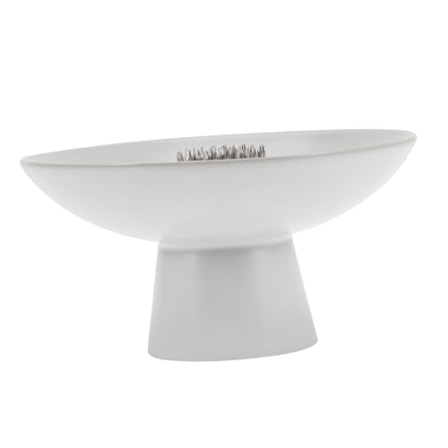 Homoyoyo Keramik Blumenhalter mit Edelstahl Kenzan Hoher Fuß Langlebiges Ikebana Stecknadel Tool Dekorativ für Schreibtisch und Büro Cremeweiß Mini Blumenschale Homoyoyo Keramik Blumenhalter mit Edelstahl Kenzan Hoher Fuß Langlebiges Ikebana Stecknadel Tool Dekorativ für Schreibtisch und Büro Cremeweiß Mini Blumenschale von Homoyoyo