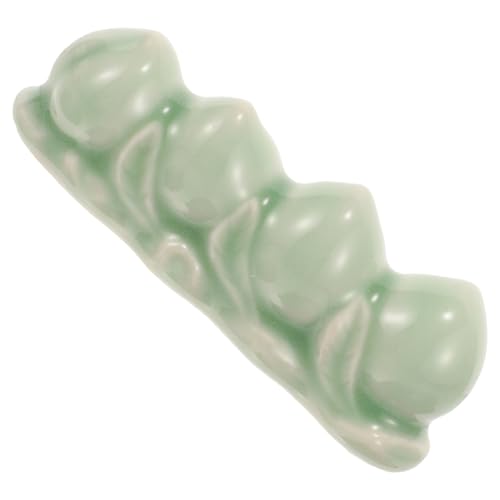 Homoyoyo Keramik-stifthalter in Pfirsich-modellierform Tintenpinselständer Mit Mehreren Steckplätzen Pinselhalter Aus Keramik Für Arbeitszimmer-Dekoration von Homoyoyo