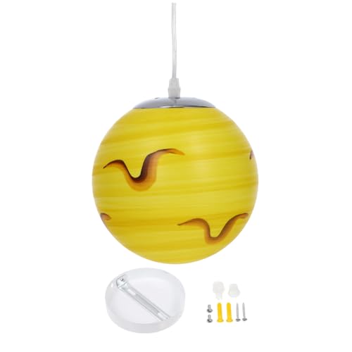 Homoyoyo Kinderzimmer Deckenlampe Planetendesign mit LED Beleuchtung Kreative Hängelampe für Innenräume Einfache Installation Langlebig und Stilvoll für Mädchenzimmer von Homoyoyo