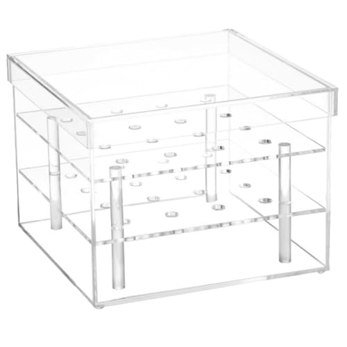 Homoyoyo Klarer Acryl Halter für Ewige Blumen Stabiler Transparenter Blumenbehälter mit Fächern für Hochzeiten Geburtstagsfeiern und Dekoration Homoyoyo Klarer Acryl Halter für Ewige Blumen Stabiler Transparenter Blumenbehälter mit Fächern für Hochzeiten Geburtstagsfeiern und Dekoration von Homoyoyo