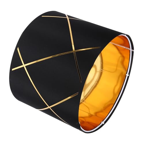 Homoyoyo Kleiner Lampenschirm aus Stoff mit Streifenmuster Moderner Stil Fassung Vielseitiger Lampenschirm für Schreibtischlampe Wandlampe Schlafzimmer und Wohnzimmer Ersatzschirm von Homoyoyo