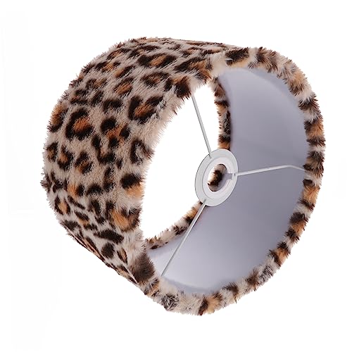 Homoyoyo Kleiner Lampenschirm mit Tiermuster Hochwertige Trommellampe Leopard Design für Tisch und Nachttischlampen Schützt vor Vielseitig Einsetzbar von Homoyoyo