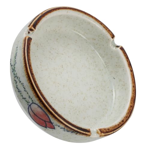 Homoyoyo Kleiner Runder Keramik Aschenbecher Retro Winddicht Tragbarer Aschenhalter für Garten Büro und Wohnung Japanisches Design Platzsparend und Leicht zu Reinigen Homoyoyo Kleiner Runder Keramik Aschenbecher Retro Winddicht Tragbarer Aschenhalter für Garten Büro und Wohnung Japanisches Design Platzsparend und Leicht zu Reinigen von Homoyoyo