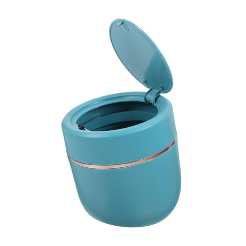 Homoyoyo Kleiner Tischmülleimer mit Druckdeckel Kompakter Mini Abfallbehälter aus Robustem für Büro und Zuhause Praktischer Desktop Mülleimer zur Aufbewahrung von Kleinteilen und von Homoyoyo