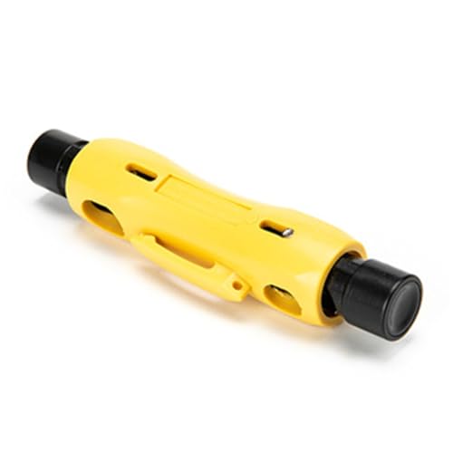 Homoyoyo Koaxialkabel Abisolierzange mit Feder Multifunktionales Abisolierwerkzeug und Kabelschneider für Elektriker Präzise Kabelabisolierung und Crimpen Gelb Modell Homoyoyo Koaxialkabel Abisolierzange mit Feder Multifunktionales Abisolierwerkzeug und Kabelschneider für Elektriker Präzise Kabelabisolierung und Crimpen Gelb Modell von Homoyoyo