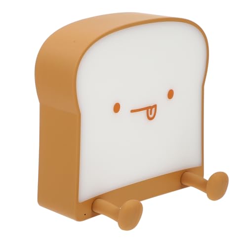 Homoyoyo Kreative Nachttischlampe mit USB Ladefunktion Dimmbar Süßes Toast Design für Schlafzimmer und Kinderzimmer Energieeffizient und von Homoyoyo