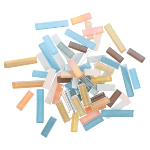 Homoyoyo Kristall Mosaikfliesen Glänzende Dekorative DIY Bastelsteine für Schmuckkunst und Wohnraumgestaltung Glasmosaikstücke mit Glatter Oberfläche für Spiegel Uhren Vasen und Schmuck von Homoyoyo