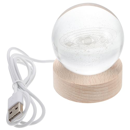 Homoyoyo Kristallkugel Dekoration mit Warmem Licht Sonnensystem Design LED Beleuchteter Glaskugel Tischornament für Zuhause und Büro Einzigartiger Fotorequisit und Geschenkidee Homoyoyo Kristallkugel Dekoration mit Warmem Licht Sonnensystem Design LED Beleuchteter Glaskugel Tischornament für Zuhause und Büro Einzigartiger Fotorequisit und Geschenkidee von Homoyoyo