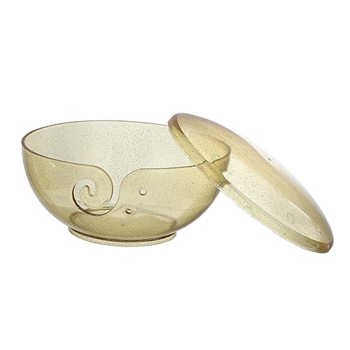 Homoyoyo Kunststoffgarnschale mit Transparente Goldene Häkelschale für Strick und Bastelprojekte zur Aufbewahrung Garn Langlebig und Bruchsicher Perfektes Homoyoyo Kunststoffgarnschale mit Transparente Goldene Häkelschale für Strick und Bastelprojekte zur Aufbewahrung Garn Langlebig und Bruchsicher Perfektes von Homoyoyo