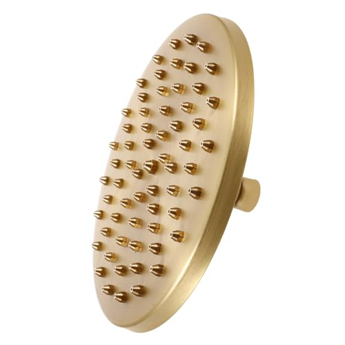 Homoyoyo Kupfer Duschkopf Regendusche Abnehmbar Hoher Wasserdruck Einfache Installation Großer Sprühbereich für Badezimmer Handbrause Design Perfektes zur Hauseinweihung von Homoyoyo