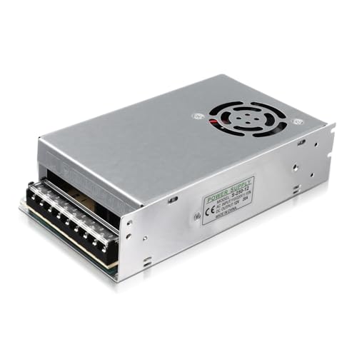 Homoyoyo LED Konstantspannung Schaltnetzteil aus Langlebigem Eisengehäuse mit Effizienter Wärmeableitung Einsetzbar für LED Lichtbänder Industrie und Büro von Homoyoyo