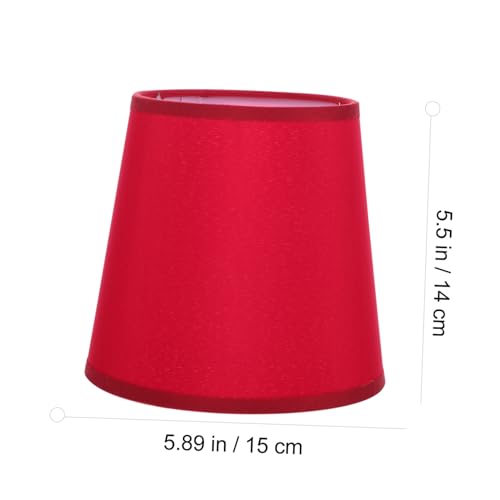 Homoyoyo Lampenschirm Abdeckung Langlebig Kreativ Passend für Wand Steh und Deckenlampen Rundfassung Rot Kleiner von Homoyoyo