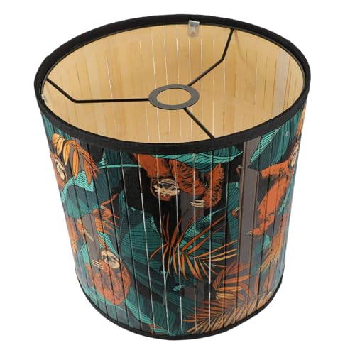 Homoyoyo Lampenschirm Trommelform Pendelleuchte Lampenschirm Rustikal Handgewebt Natürlicher für Wohnzimmer Schlafzimmer Deckenleuchte Warmes Licht von Homoyoyo