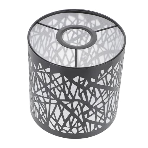 Homoyoyo Lampenschirm Vintage Stil Schwarz mit Vogelkäfig Design Kleiner Lampenschirm für Steh und Hängelampen Blendfreier Lichtschutz für Wohnraumbeleuchtung von Homoyoyo
