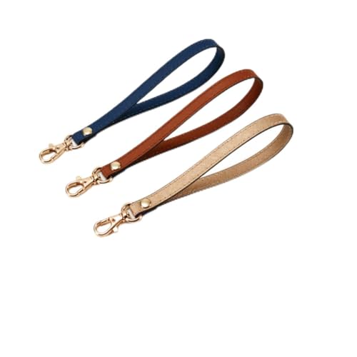 Homoyoyo Lederarmband für Handtasche Verstellbare Trageschlaufe mit Goldfarbener Schnalle Robuste Handgelenkschlaufen für Geldbörsen und Clutches Accessoire Homoyoyo Lederarmband für Handtasche Verstellbare Trageschlaufe mit Goldfarbener Schnalle Robuste Handgelenkschlaufen für Geldbörsen und Clutches Accessoire von Homoyoyo