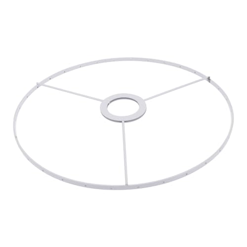 Homoyoyo Lichtständer tischlampe the desk lamp dekenleuchte tischlicht ceiling lights Halter Käfig rustikal ringförmiger lampenschirm selber machen Lampenabdeckung aus Draht Eisen Weiß von Homoyoyo
