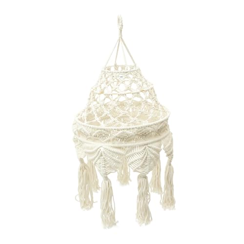 Homoyoyo Macrame Lampenschirm aus Baumwollseil Handgefertigter Langlebiger Lampenschirm Abnehmbar und Pflegeleicht Deckenventilator Lampenabdeckung für Wohnzimmer Balkon und Schlafzimmer Homoyoyo Macrame Lampenschirm aus Baumwollseil Handgefertigter Langlebiger Lampenschirm Abnehmbar und Pflegeleicht Deckenventilator Lampenabdeckung für Wohnzimmer Balkon und Schlafzimmer von Homoyoyo