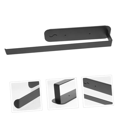 Homoyoyo Magnetischer Küchenrollenhalter und Aufbewahrungsregal aus Langlebigem Carbonstahl Platzsparend Multifunktional Stilvolles Dunkles Design für Küche Bad und Wohnzimmer von Homoyoyo