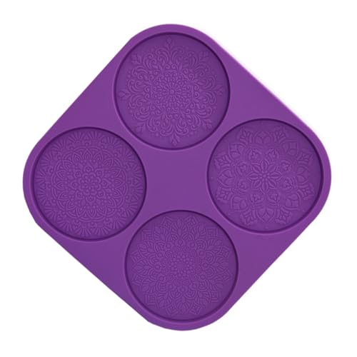 Homoyoyo Mandala Silikon Untersetzer Gießform DIY Epoxidharz Formen für Tischdekorationen Hochwertigem Antihaftbeschichtetem Silikon Leicht zu Reinigen und Wiederverwendbar Homoyoyo Mandala Silikon Untersetzer Gießform DIY Epoxidharz Formen für Tischdekorationen Hochwertigem Antihaftbeschichtetem Silikon Leicht zu Reinigen und Wiederverwendbar von Homoyoyo