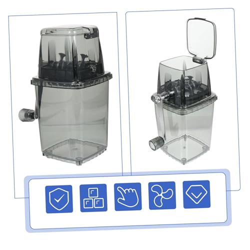 Homoyoyo Manueller Eiscrusher mit Handkurbel Tragbarer Multifunktionaler Eiszerkleinerer für Zuhause und Outdoor Langlebiges Sicheres Material Kompakt und Leicht für Slush und Cones Homoyoyo Manueller Eiscrusher mit Handkurbel Tragbarer Multifunktionaler Eiszerkleinerer für Zuhause und Outdoor Langlebiges Sicheres Material Kompakt und Leicht für Slush und Cones von Homoyoyo