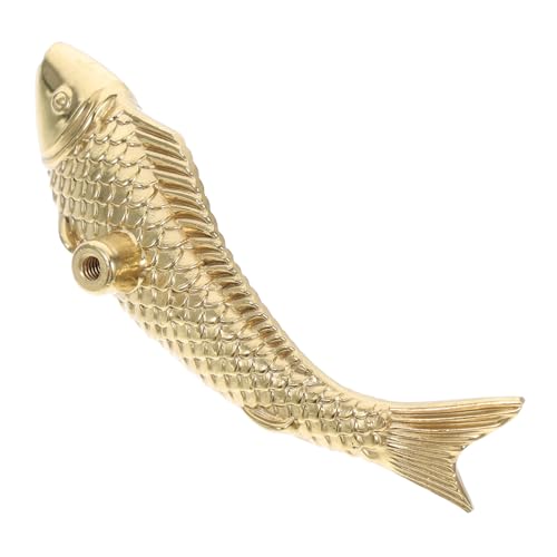 Homoyoyo Messing Fisch Möbelgriff Vintage Schrankgriff aus Langlebigem Messing Dekorativer Schubladengriff für Schränke Kommoden Kleiderschränke und Schuhschränke Vielseitiger Türgriff für von Homoyoyo