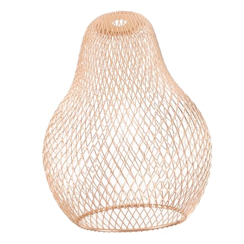 Homoyoyo Metal Lampenschirm aus Goldfarbenem Eisen Hohles Design Stabiler Lampenschirm Ersatz für Deckenlampe und Pendelleuchte Minimalistischer Stil für Wohnzimmer Küche Hotel Restaurant von Homoyoyo