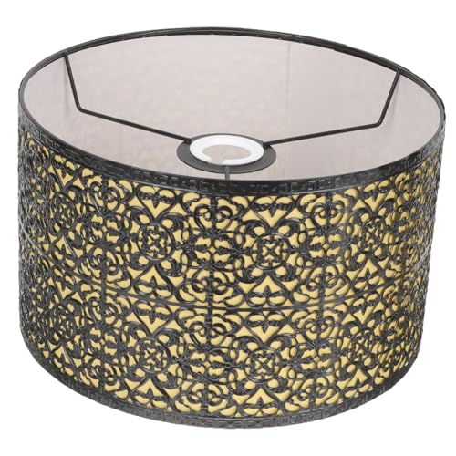 Homoyoyo Metall Lampenschirm Ersatz für Schreibtischlampe Dekorativer Metall Lampenschirm mit Filigranem Blattmuster Leicht Langlebig Einfache Montage für Wohnzimmer Schlafzimmer Büro von Homoyoyo