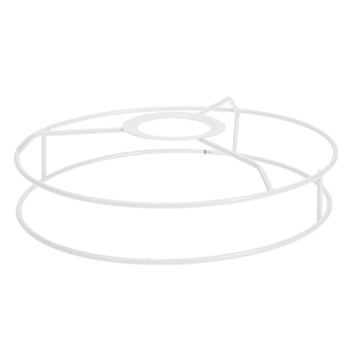Homoyoyo Metall Lampenschirmrahmen Rund Robuster Eisendraht Lampenschirmhalter DIY Lampenring für Pendelleuchten Tischlampen und Stehlampen Vintage Stil Langlebig und Stabil von Homoyoyo