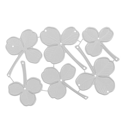 Homoyoyo Metall Stanzschablone Vierblättriges Kleeblatt aus Carbonstahl Präzise Schneidform für Papierbasteln und Kartenherstellung DIY Embossing Schablone Langlebig und Handfreundlich von Homoyoyo