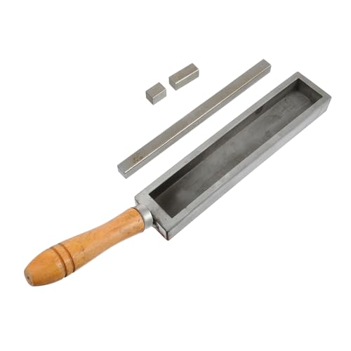 Homoyoyo Metall schmelzform mit Holzgriff Ölgruben gussform zum Schmelzen von Gold Silber Kupfer Inklusive Verstellbarer Stahlblöcke für Präzises Metallgießen und Feinguss Homoyoyo Metall schmelzform mit Holzgriff Ölgruben gussform zum Schmelzen von Gold Silber Kupfer Inklusive Verstellbarer Stahlblöcke für Präzises Metallgießen und Feinguss von Homoyoyo
