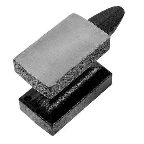 Homoyoyo Mini Hornamboss für Schmuckherstellung Wiederverwendbare Eisenbasis für Präzises Formen und Hämmern von Metallen für Silberschmuck Sowie Zubehör von Homoyoyo