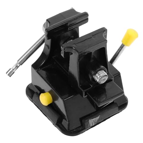 Homoyoyo Mini Tischschraubstock mit Saugnapf Basis Mini Werkbank Schraubstock für Feine Schnitzarbeiten Anti rutsch Backen Hohe Härte und Stabiler Halt Geeignet für Kleine Objekte Wie von Homoyoyo