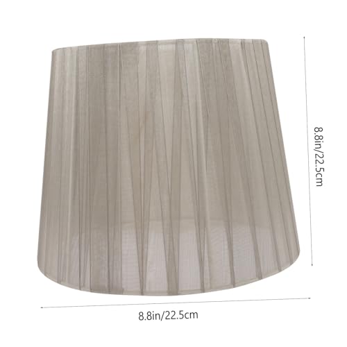 Homoyoyo Moderner Lampenschirm aus Robustem Eisen und Grauem Chiffon Langlebiger Lampenschirm für Tisch Stehlampe Einfache Installation Stilvolle Ersatzabdeckung für Wohnraum und Homoyoyo Moderner Lampenschirm aus Robustem Eisen und Grauem Chiffon Langlebiger Lampenschirm für Tisch Stehlampe Einfache Installation Stilvolle Ersatzabdeckung für Wohnraum und von Homoyoyo